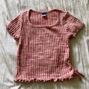 Old Navy Girls Ribbed Shirt (S 6-7)